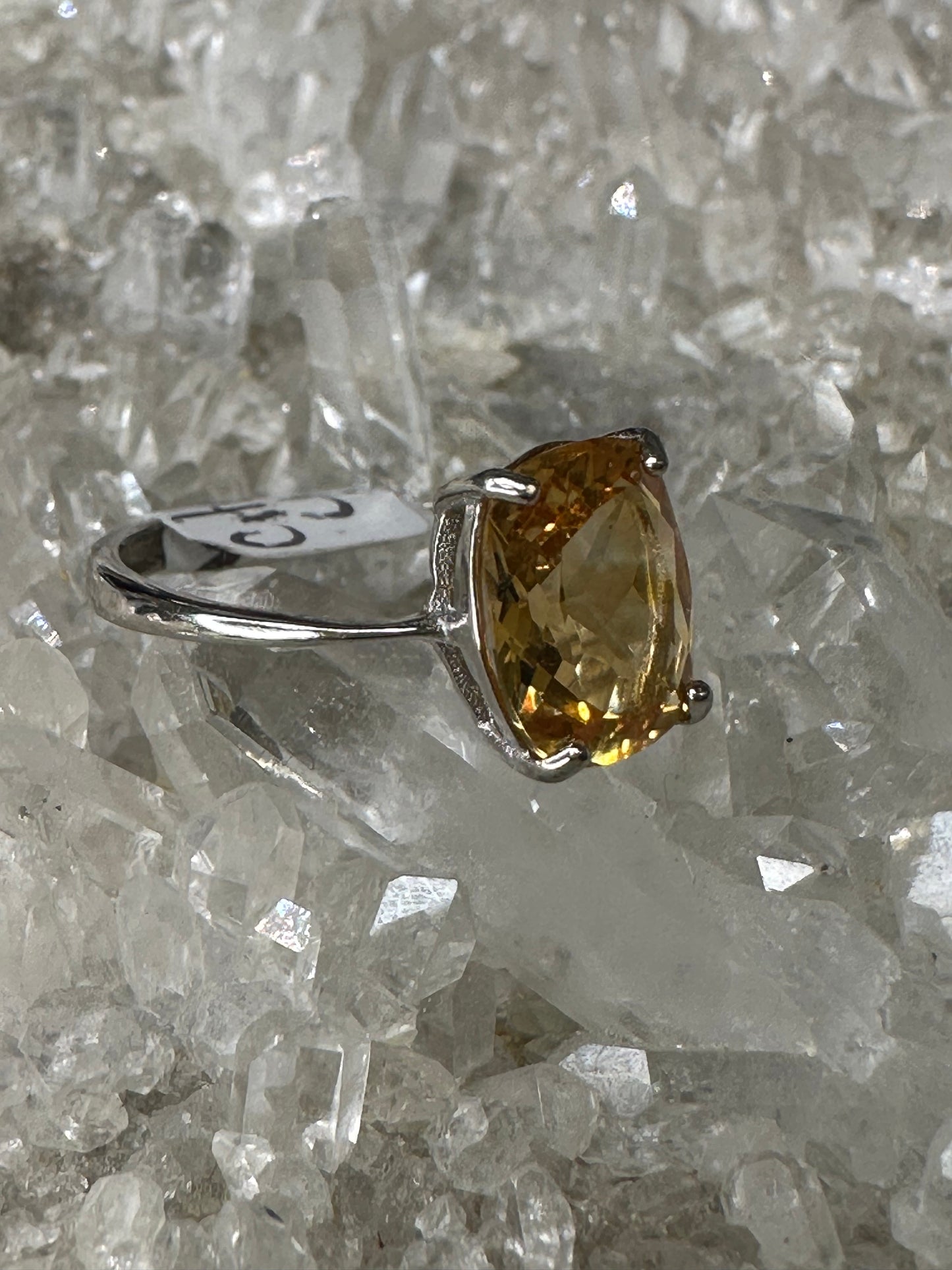Citrine 925 Sterling Sliver Ring