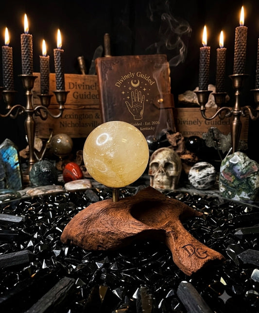 Honey Calcite Sphere