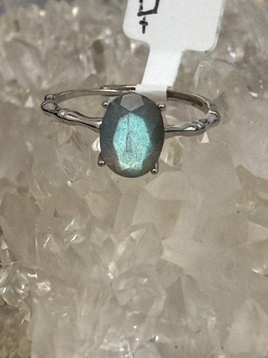 Labradorite Ring 925 Sterling Silver