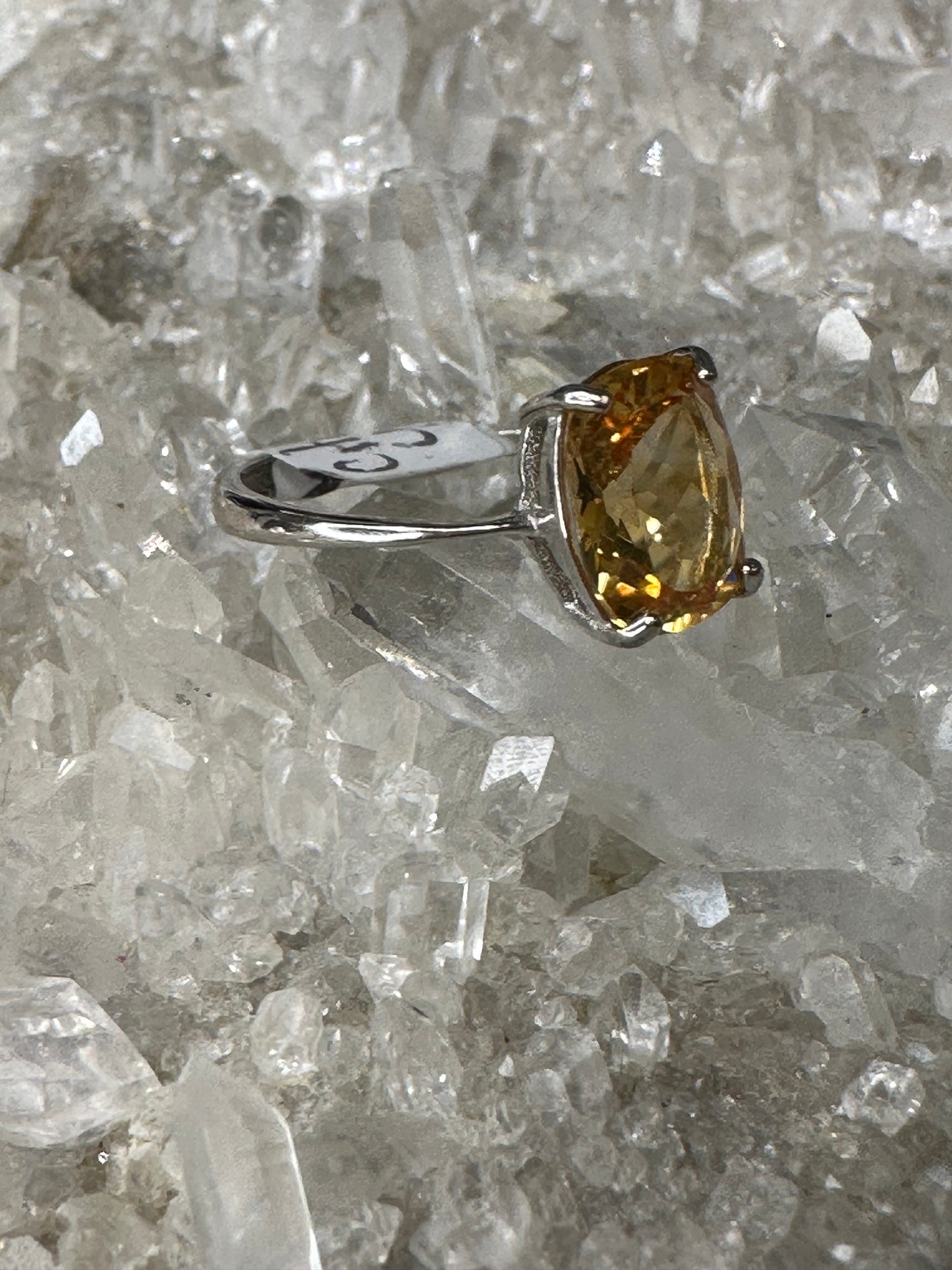 Citrine 925 Sterling Sliver Ring