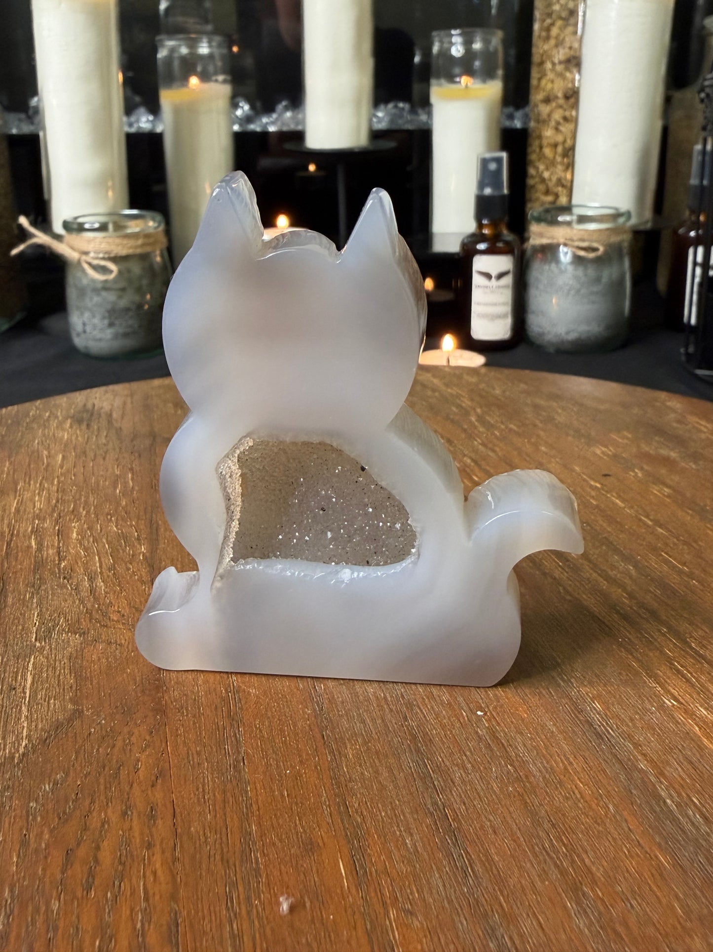 Druzy Agate Cat