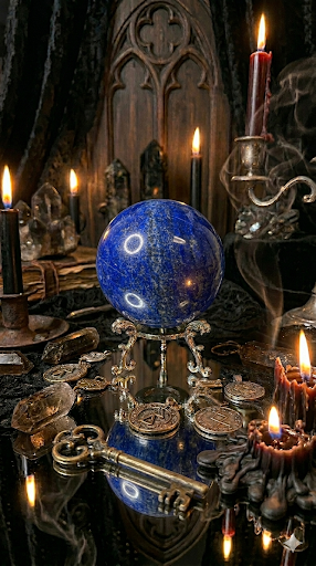 Lapis lazuli sphere