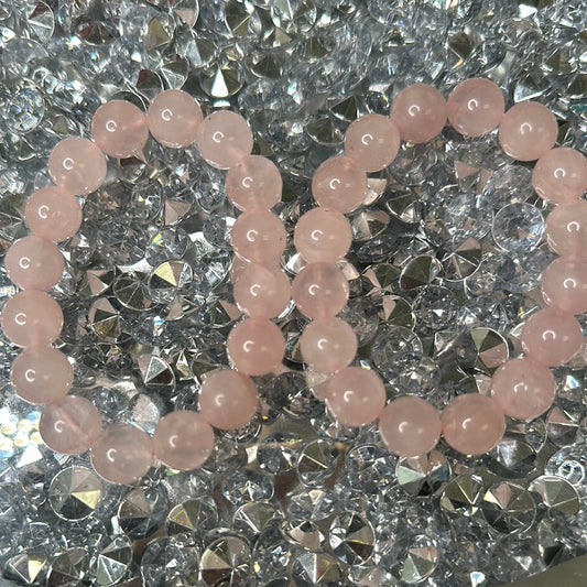 Rose Quartz Beaded Bracelet
