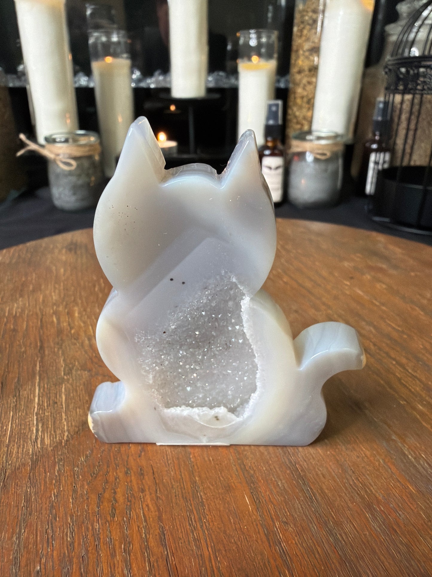 Druzy Agate Cat