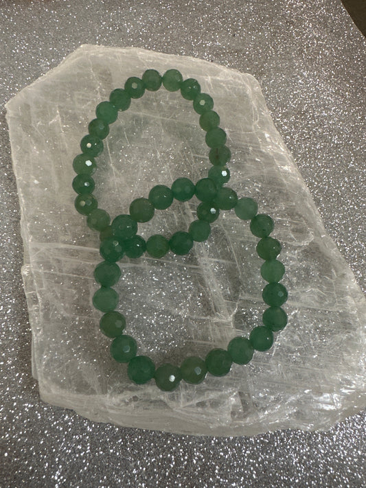 Green Aventurine Faceted Bracelet