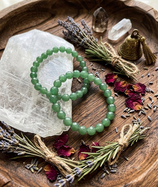 Green Aventurine Faceted Bracelet