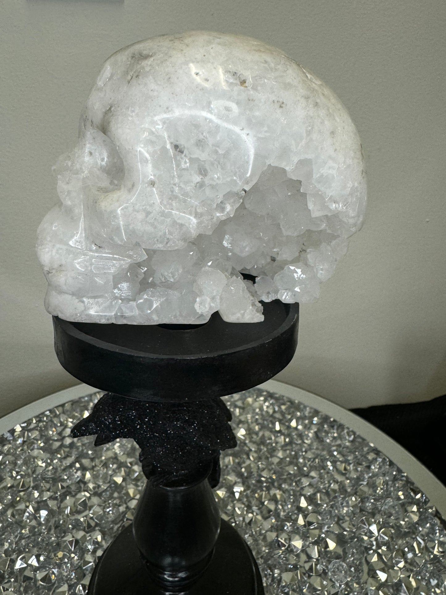 Apophyllite skull