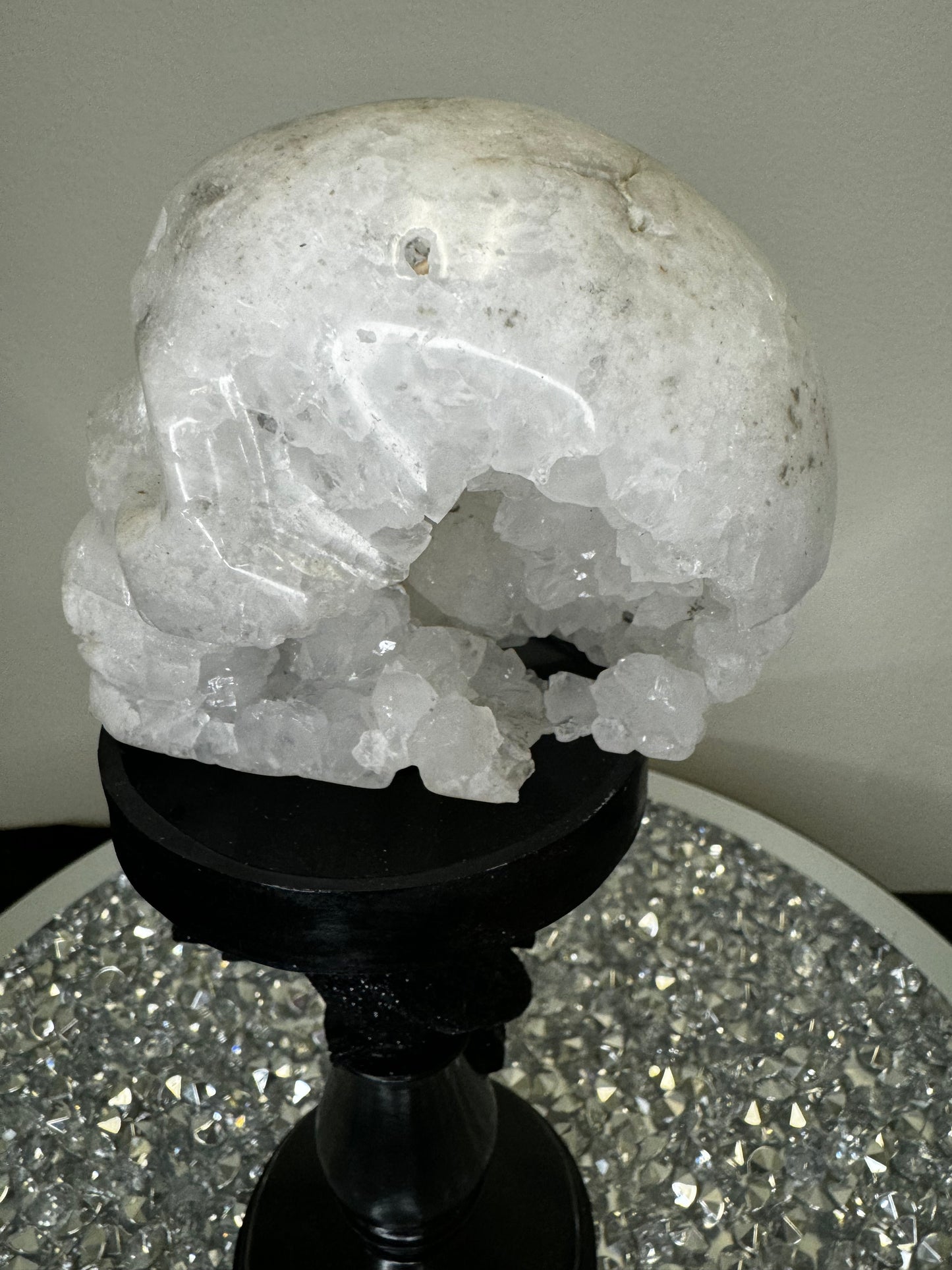 Apophyllite skull