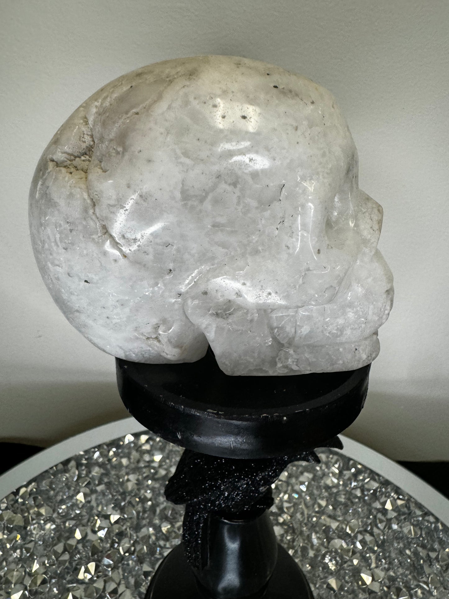 Apophyllite skull