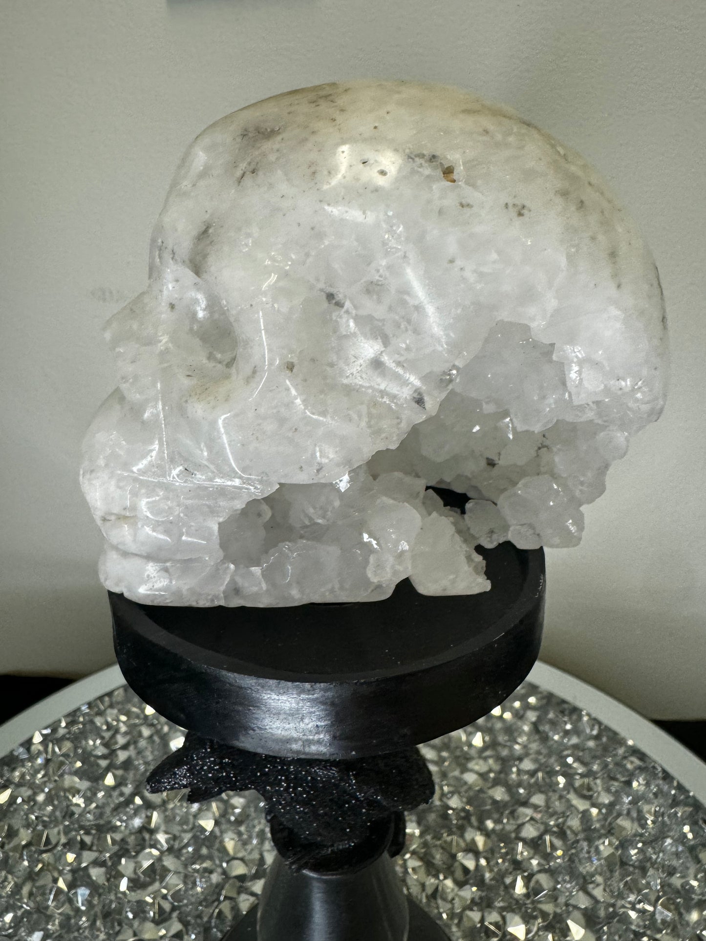 Apophyllite skull