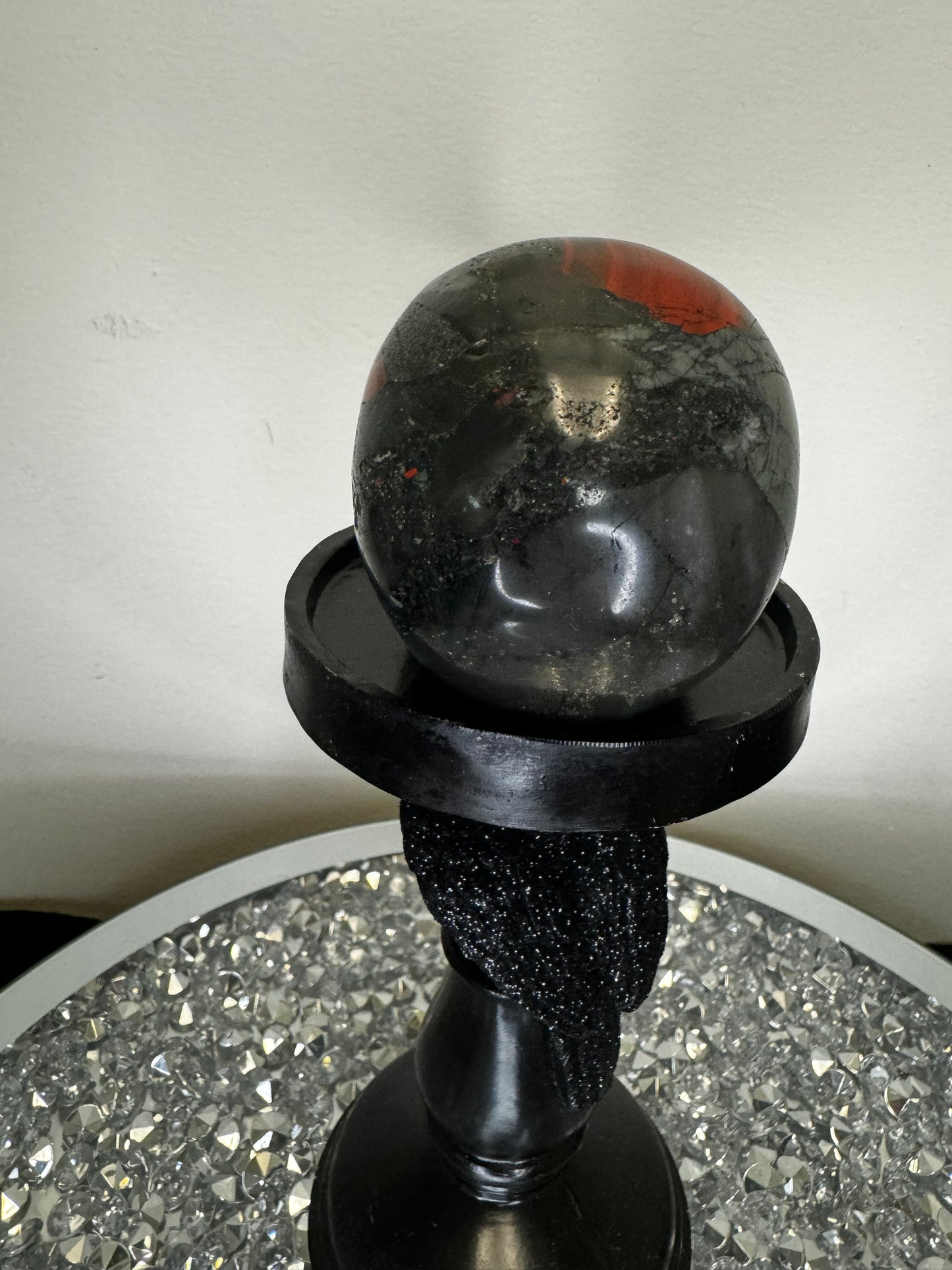 Blood stone skull