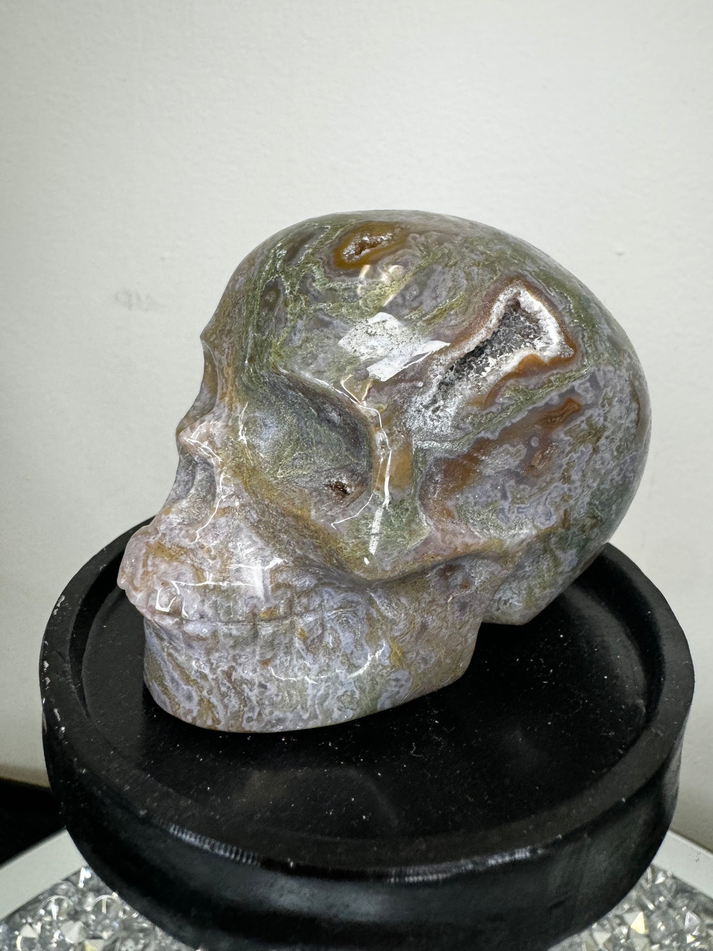 Druzy Oj skull