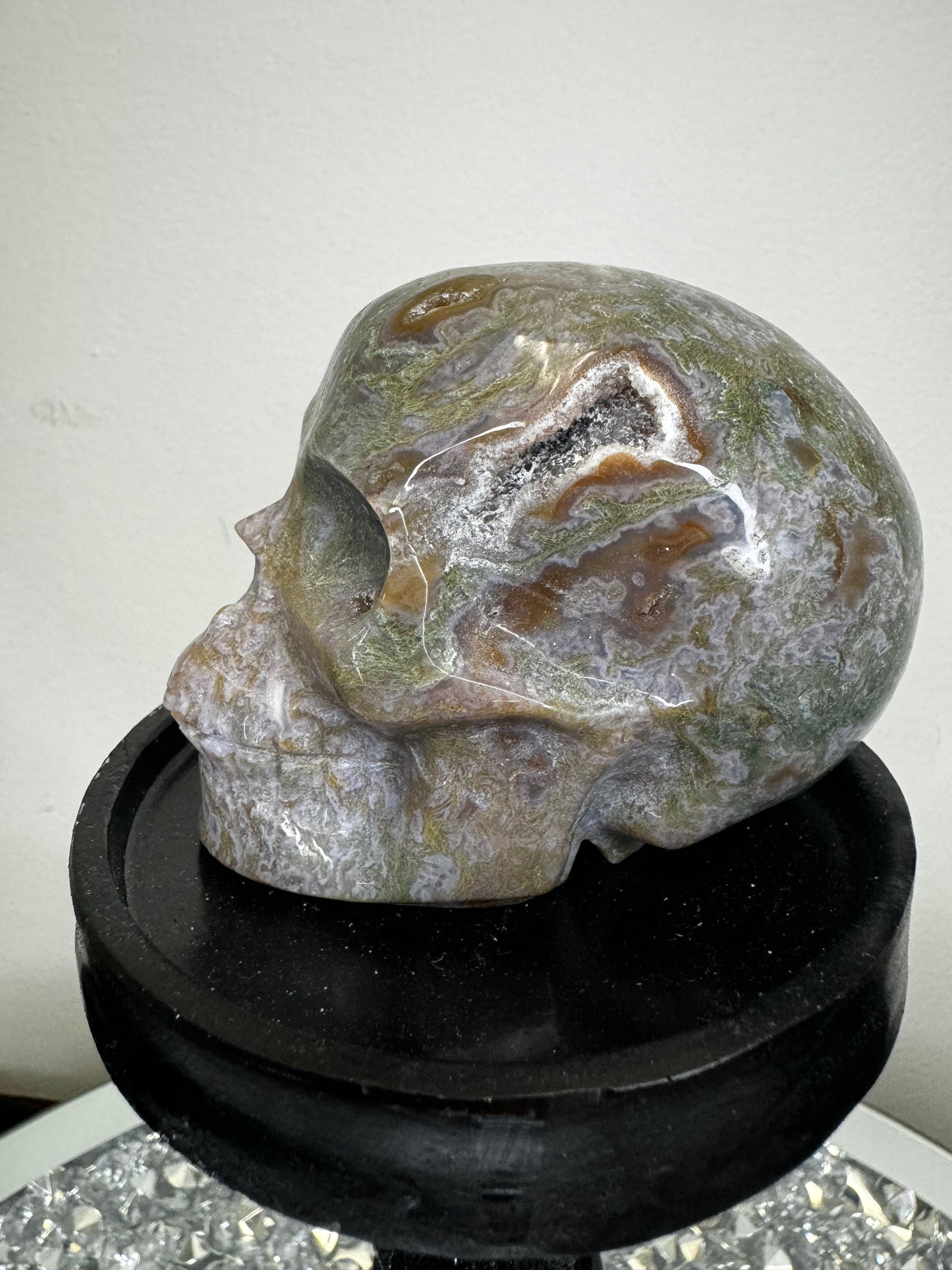 Druzy Oj skull