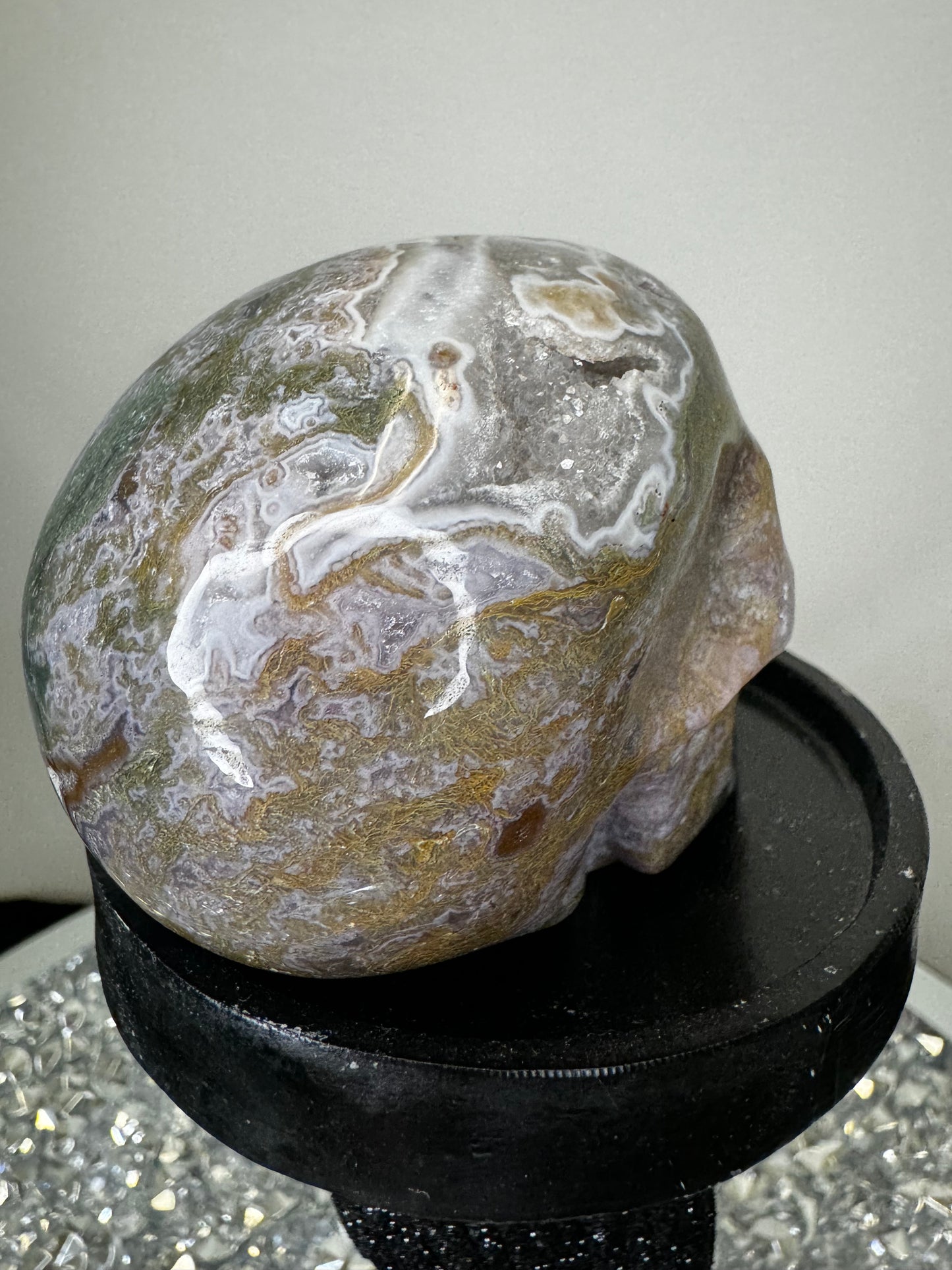 Druzy Oj skull
