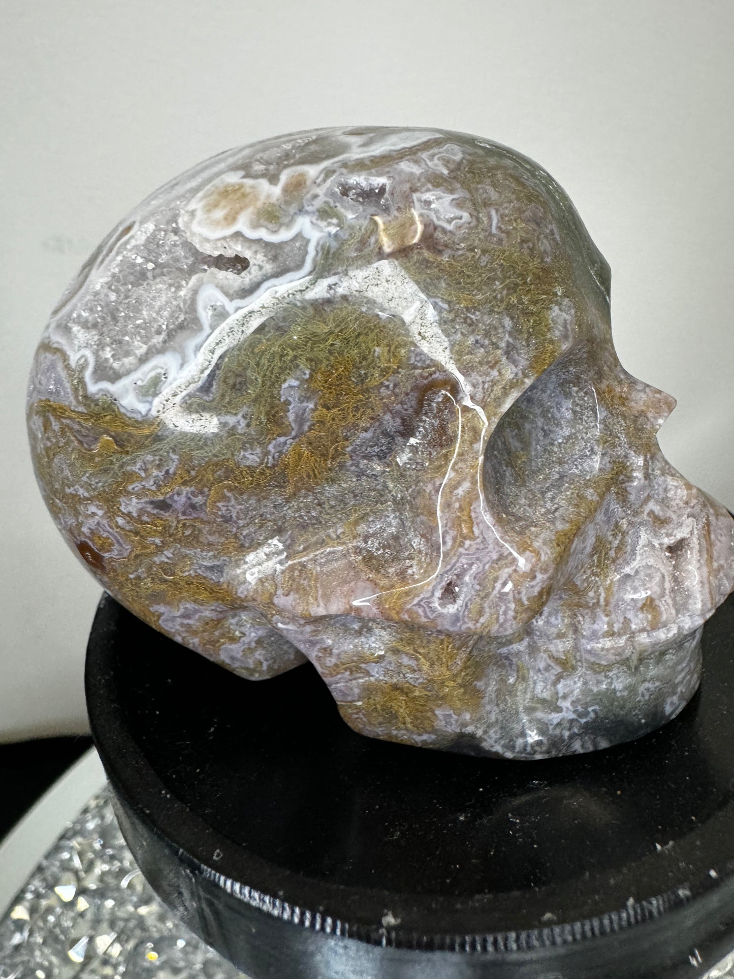 Druzy Oj skull