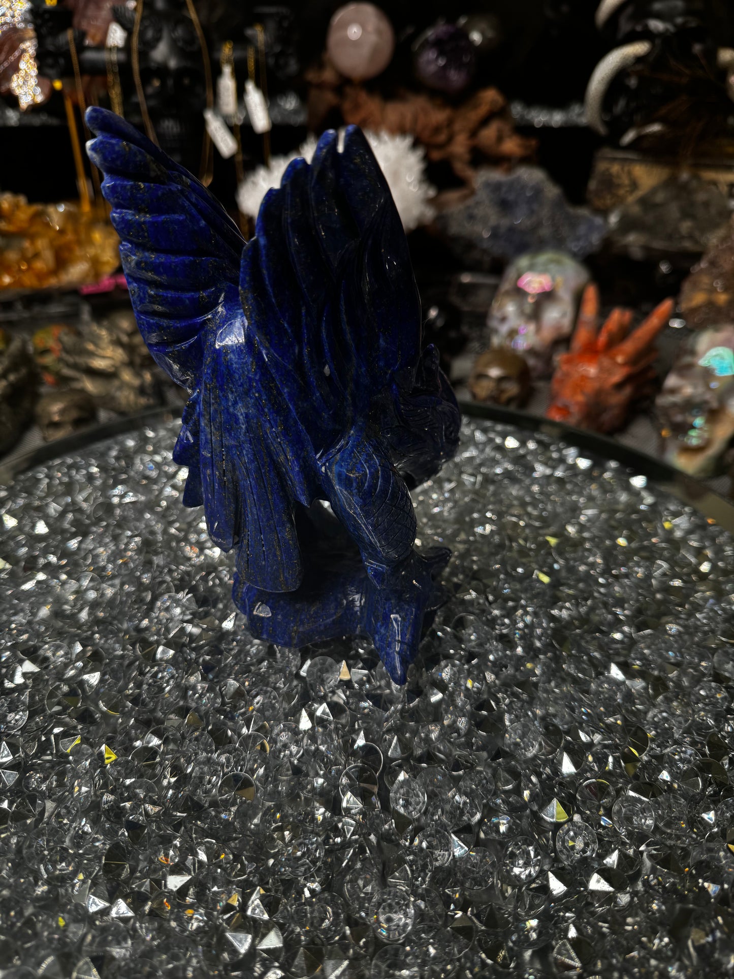 Lapis lazuli hawk