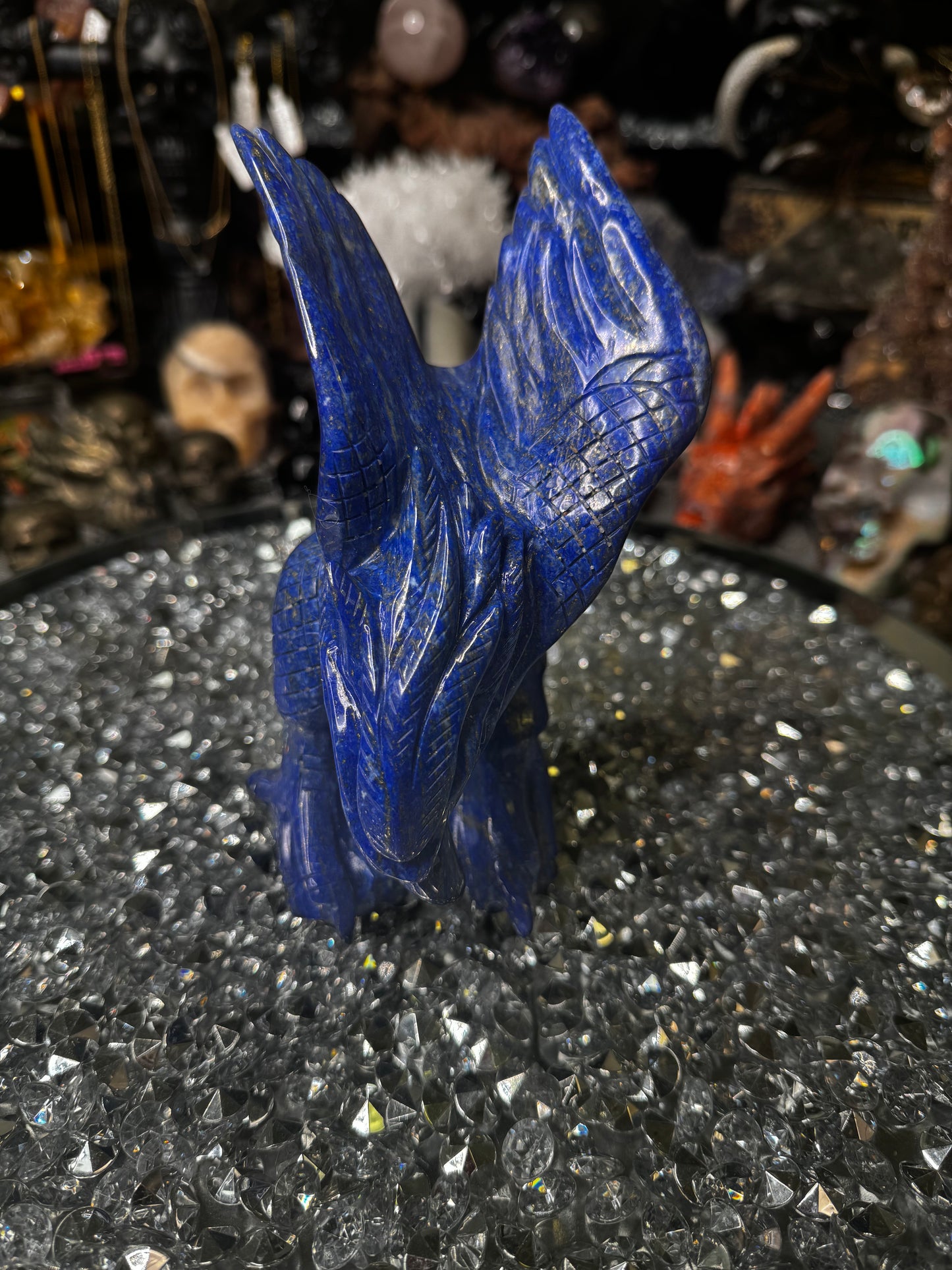 Lapis lazuli hawk