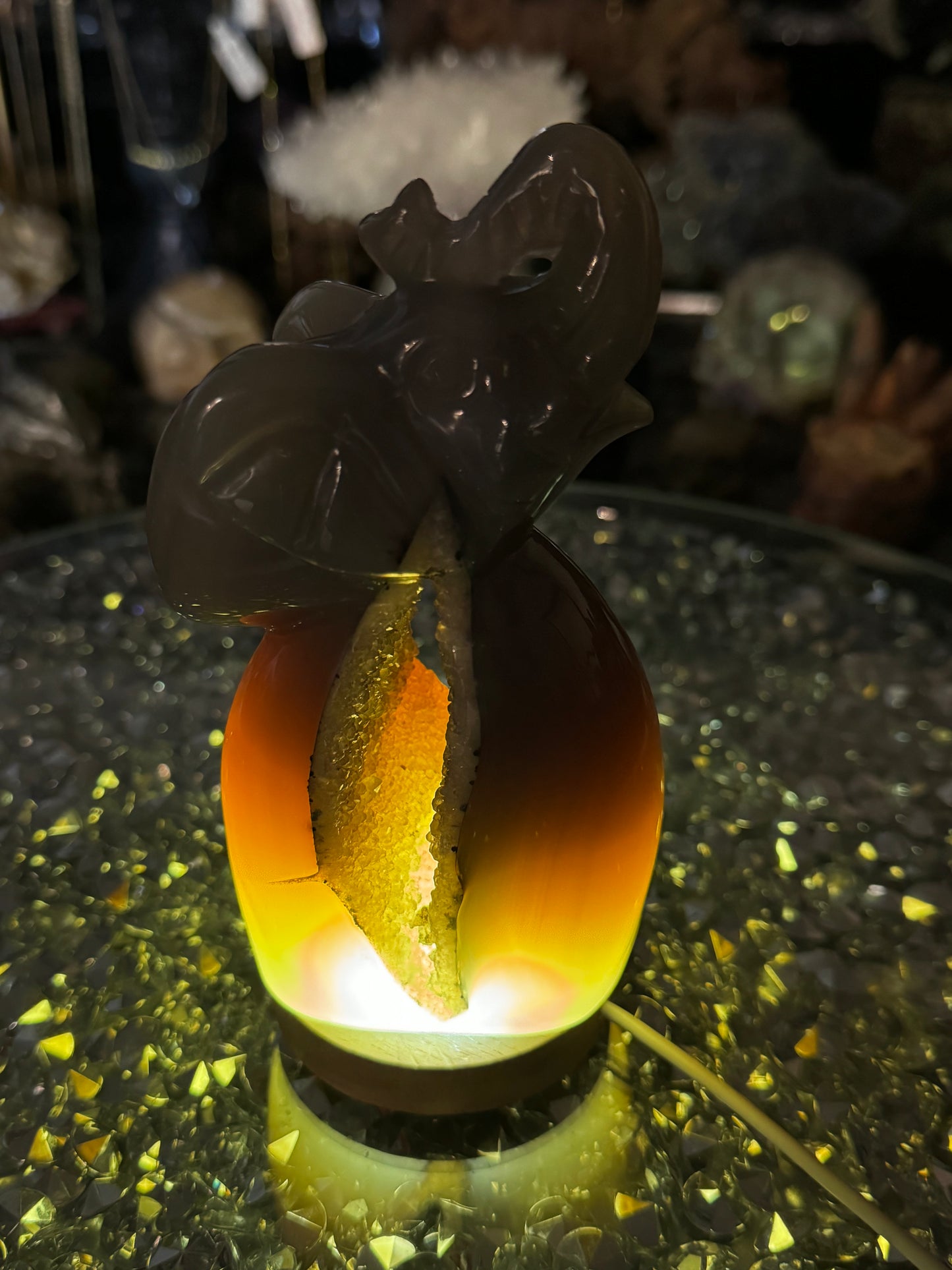 Druzy agate