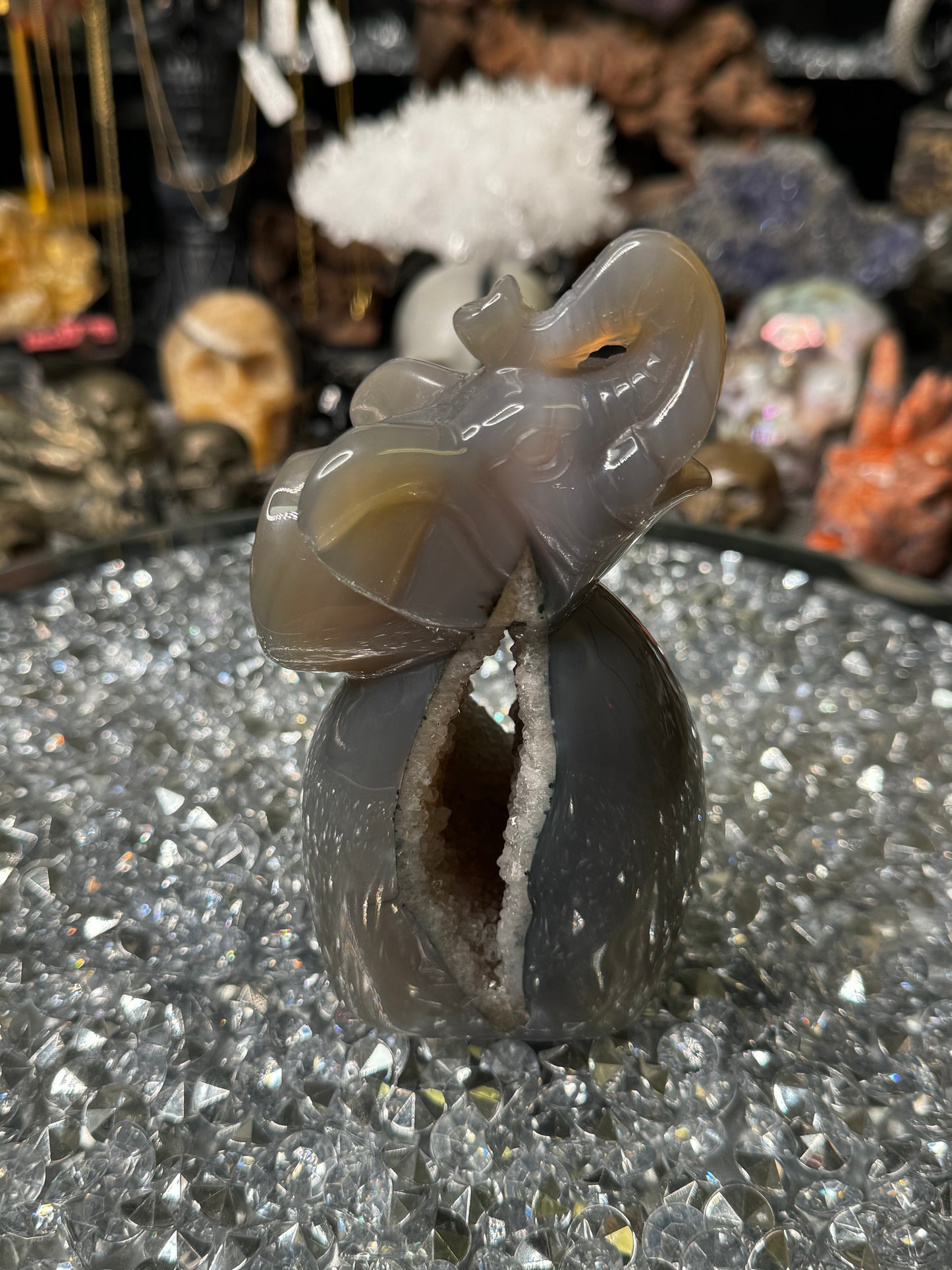 Druzy agate