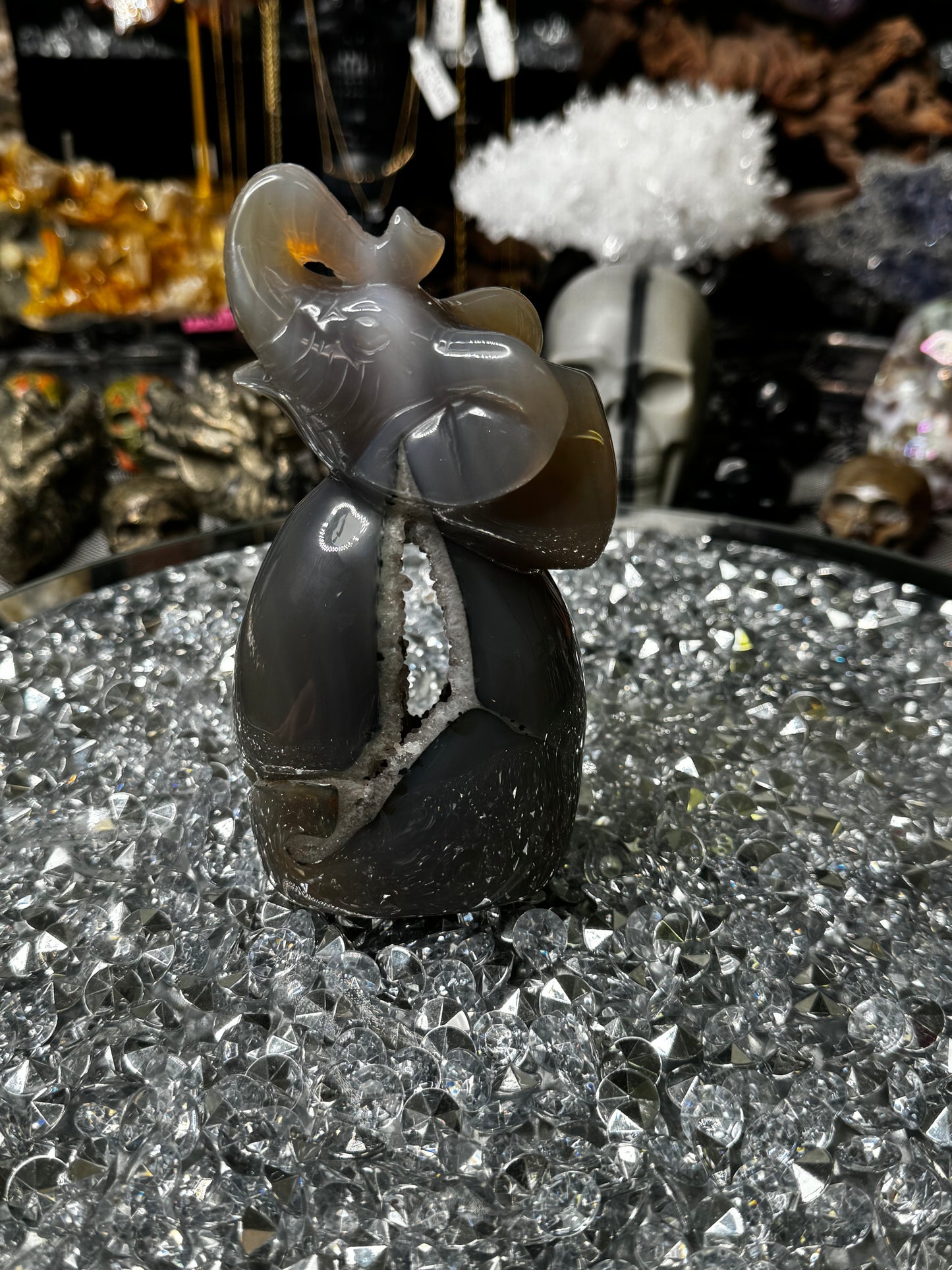 Druzy agate