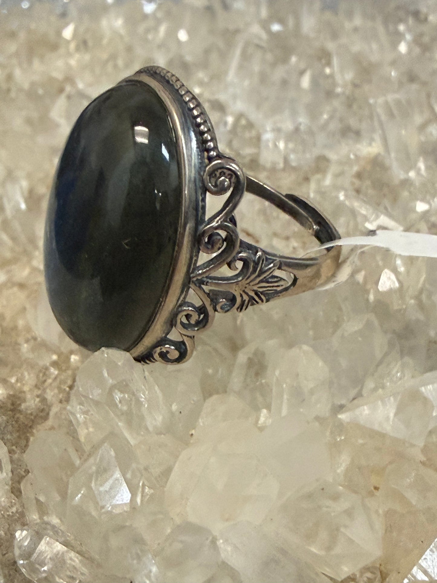 Labradorite Ring 925 Sterling Silver