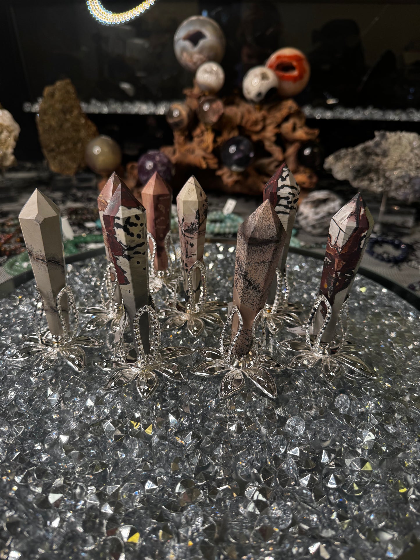 Picture Jasper Wand With Stand Included