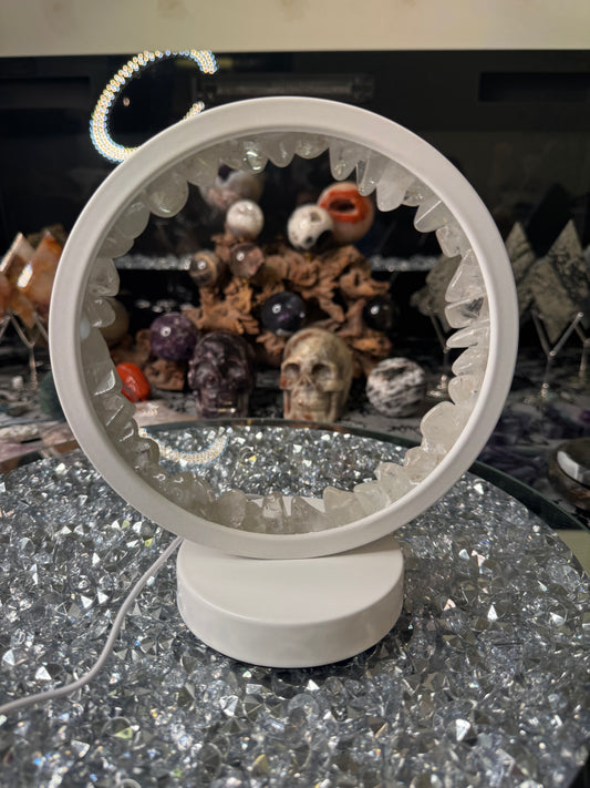 Clear Quartz Crystal Lamp