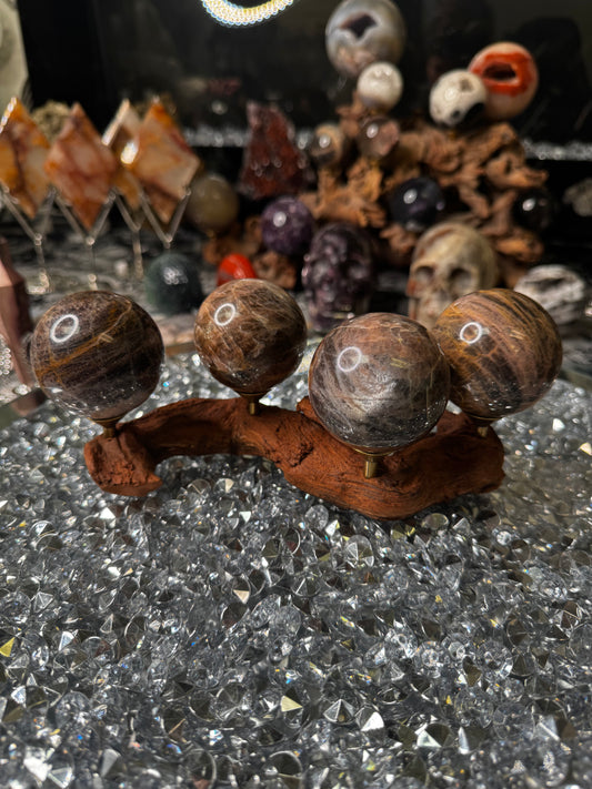 Black Moon Stone Sphere