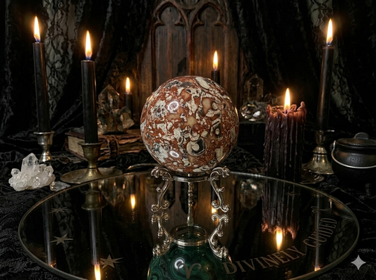 Money agate sphere