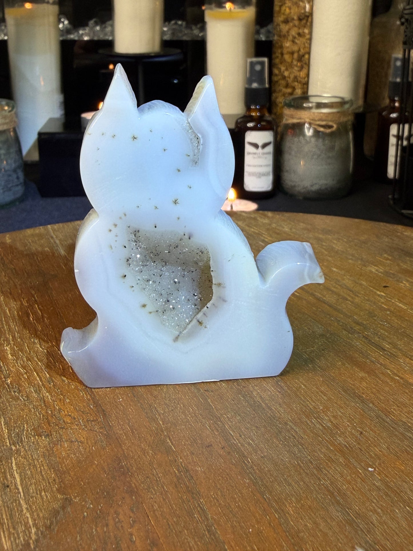 Druzy Agate Cat