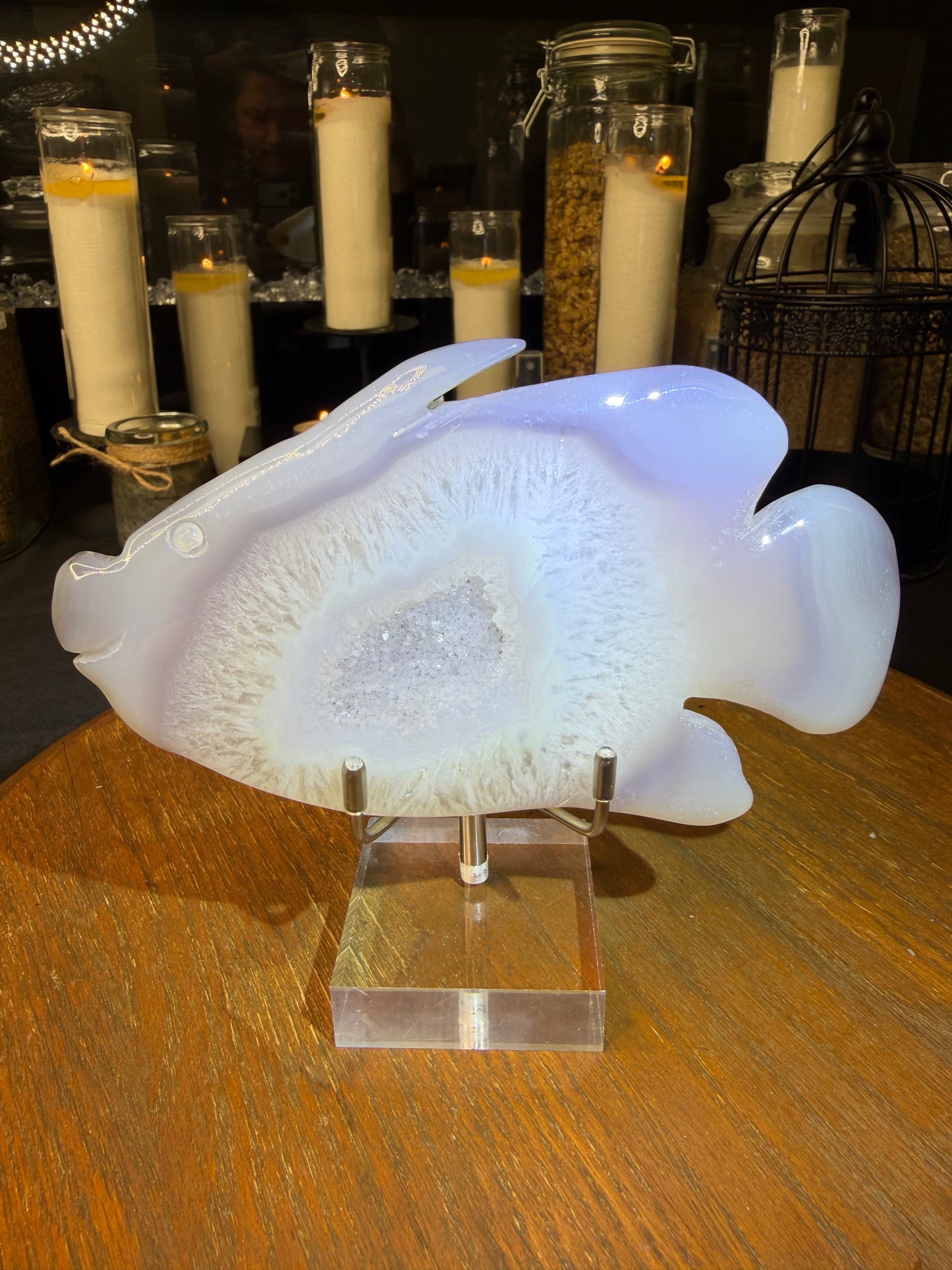Druzy Agate Fish