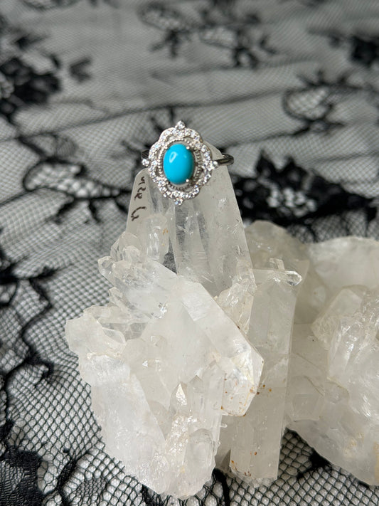 925 sterling silver Turquoise size 6