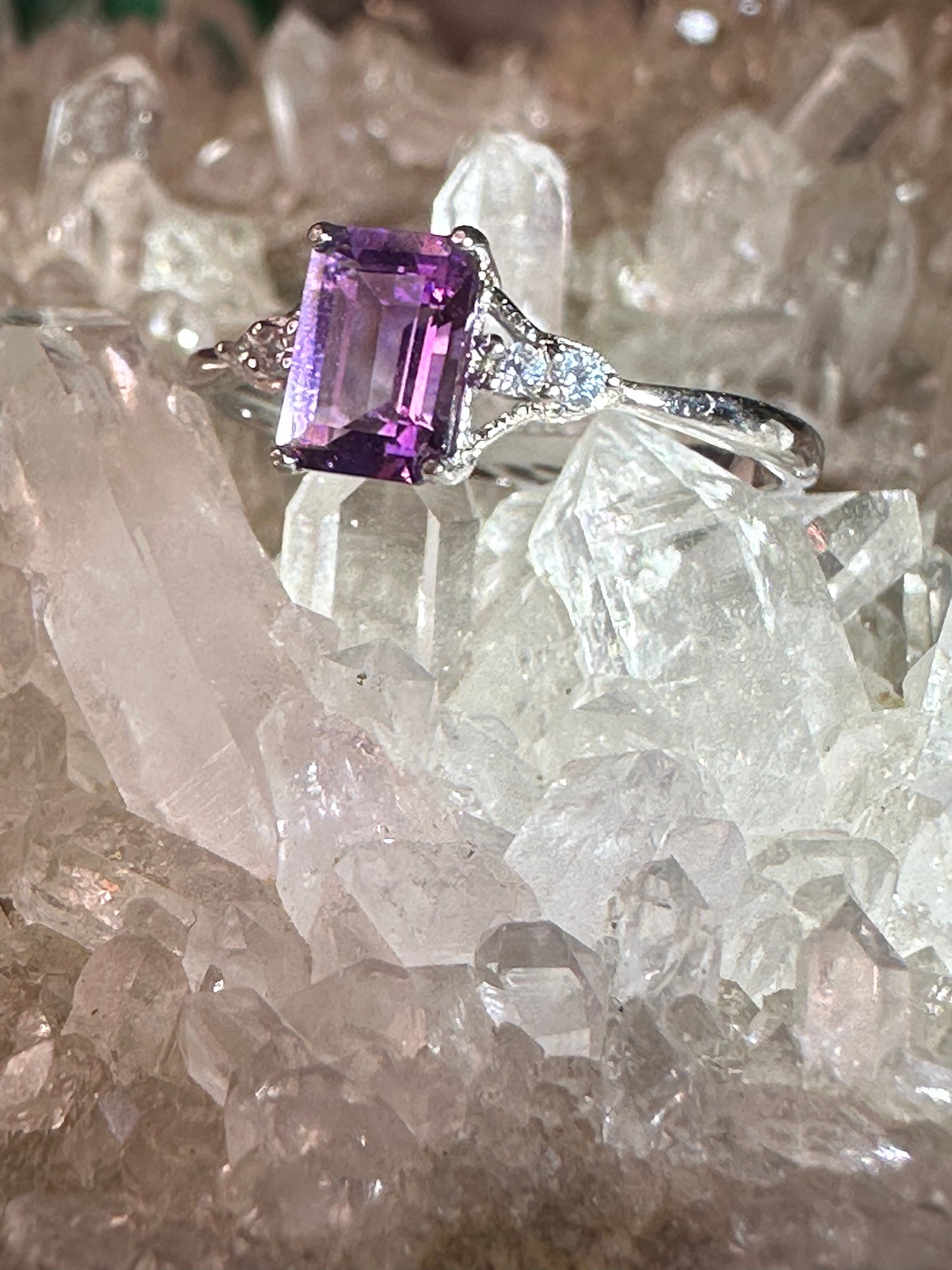 Amethyst 925 Sterling Sliver Ring