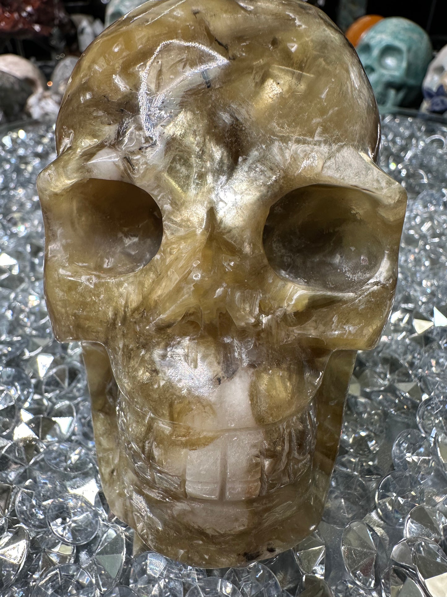 Yellow Mica Skull
