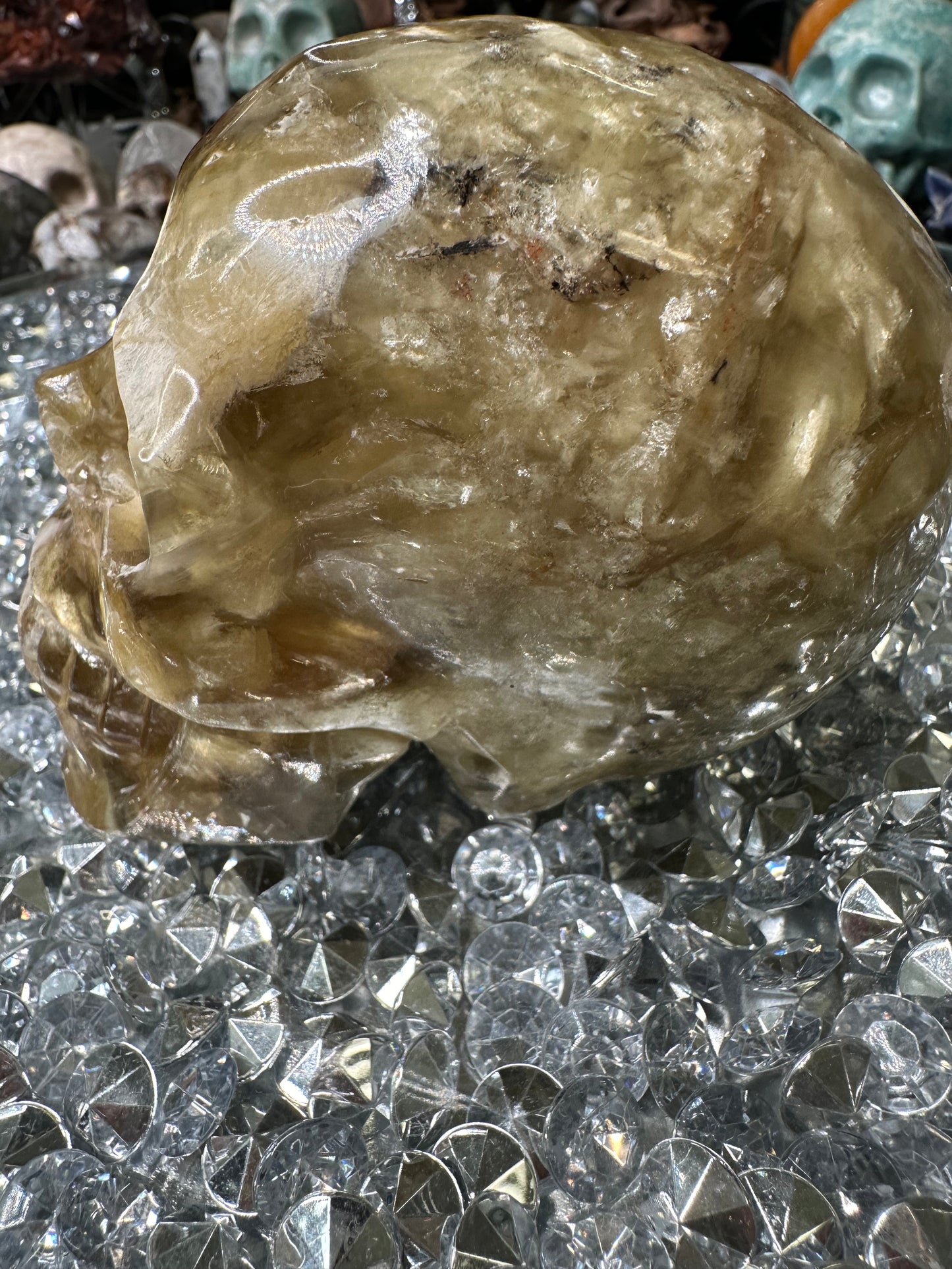 Yellow Mica Skull