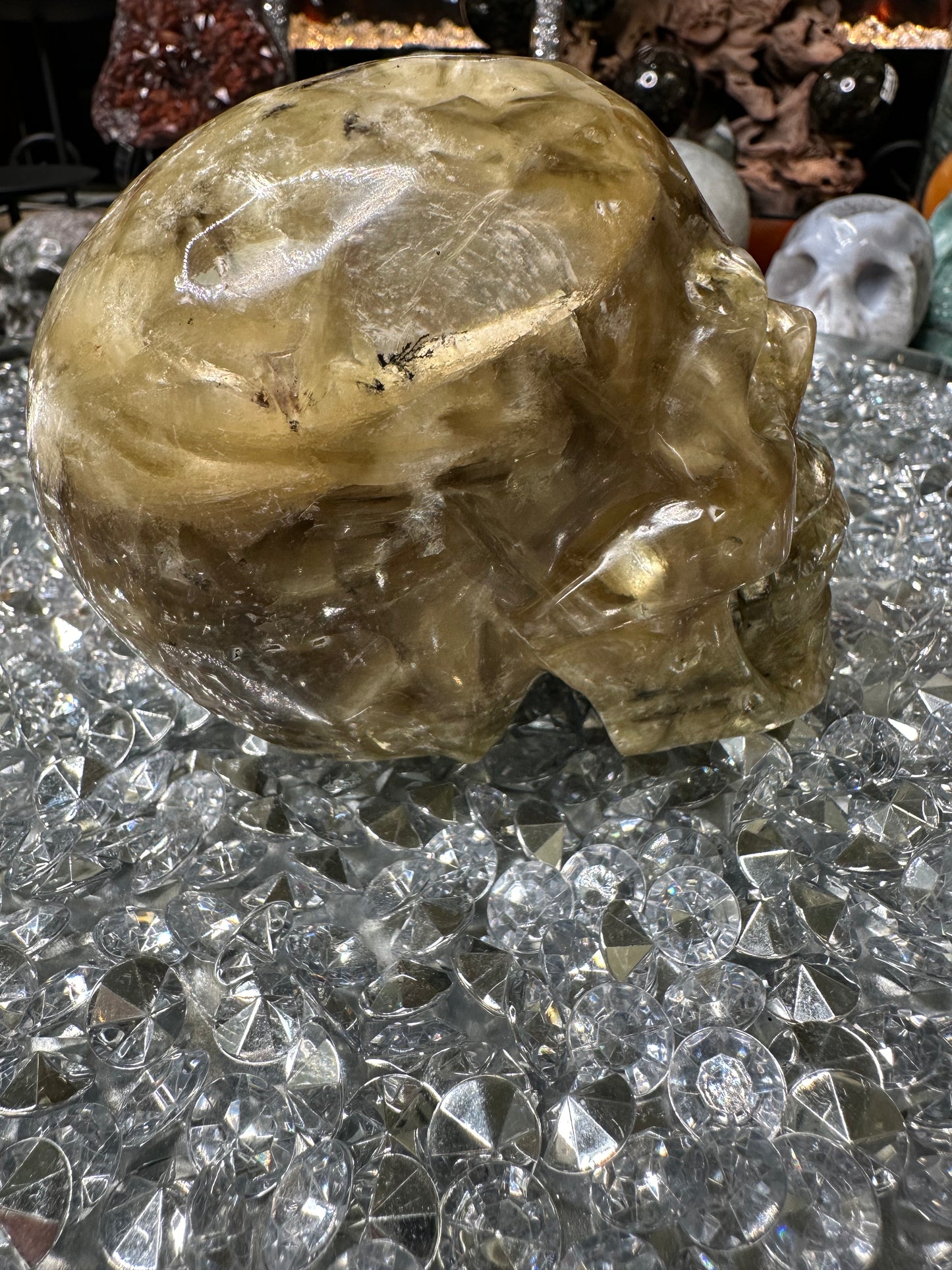 Yellow Mica Skull
