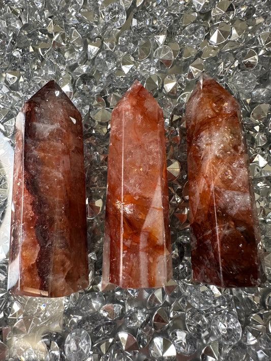 Intuitively Chosen Fire quartz Point