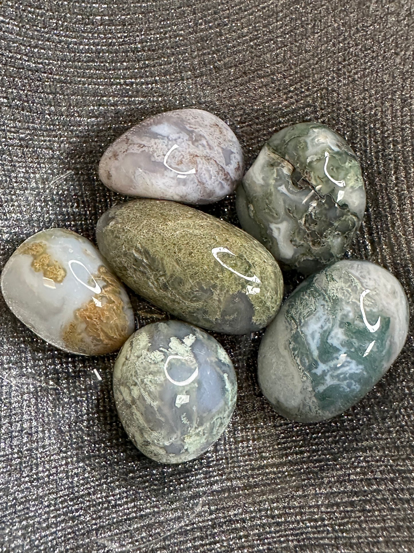Moss Agate Tumble
