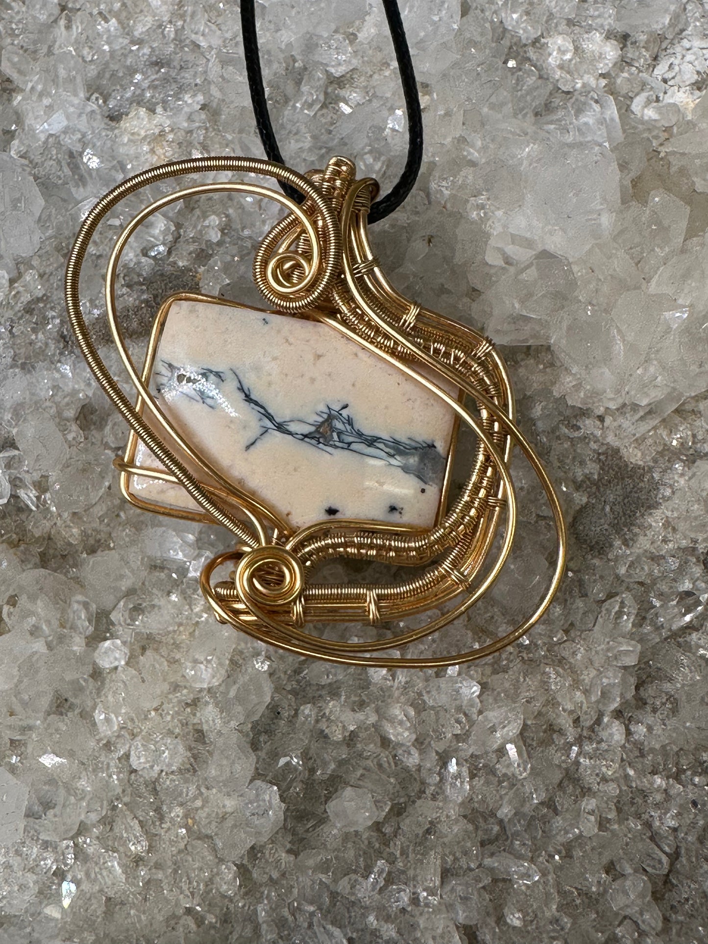 Dendritic Jade Pendant