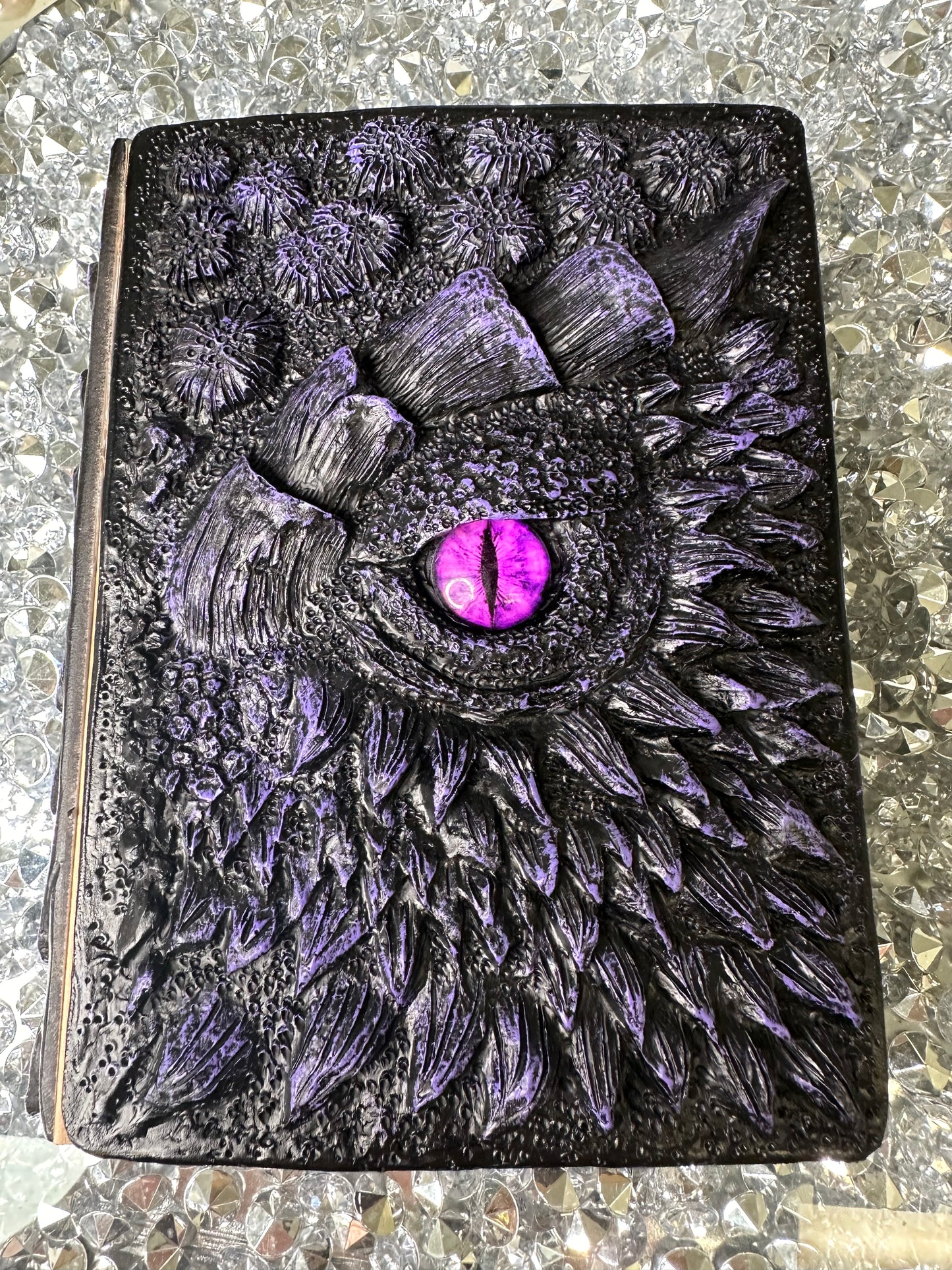 Purple 3D Dragon Eye Embossed Journal