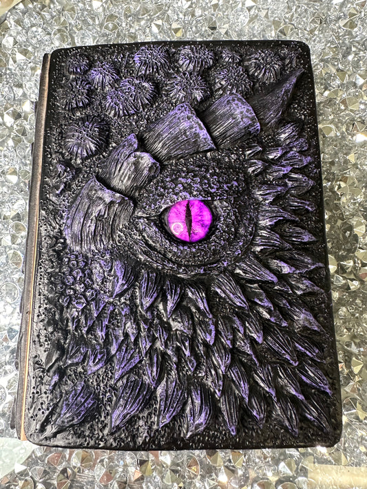 Purple 3D Dragon Eye Embossed Journal