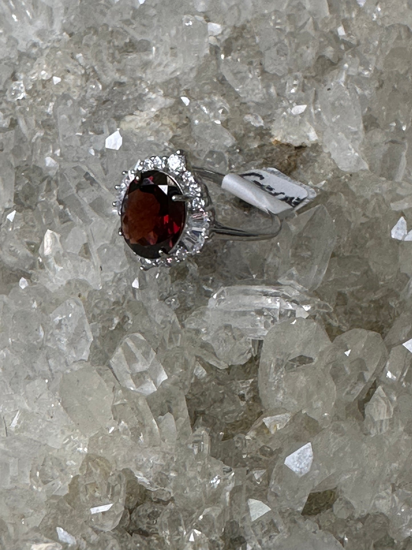 Garnet 925 Sterling Sliver Ring