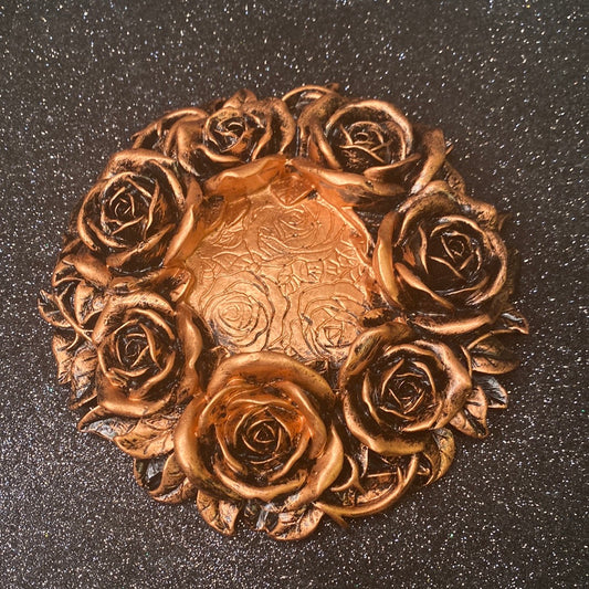 Copper Rose large sphere stand