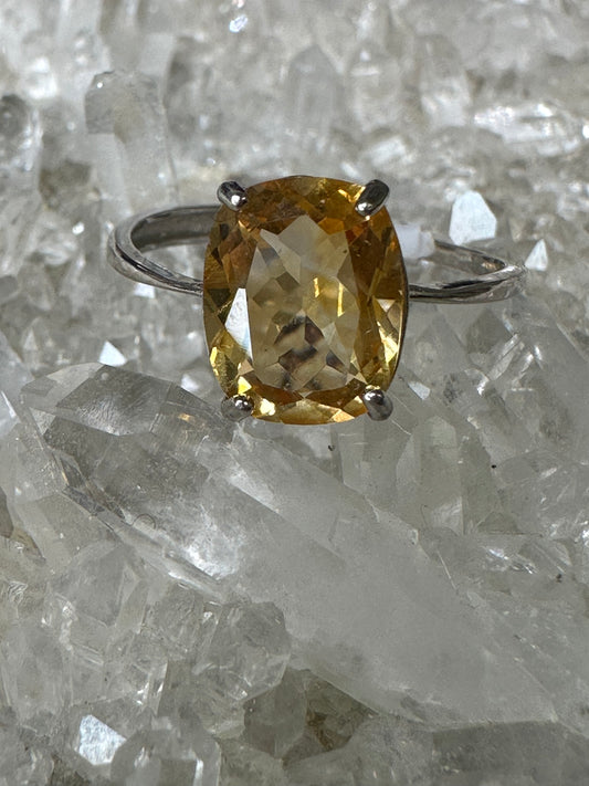Citrine 925 Sterling Sliver Ring