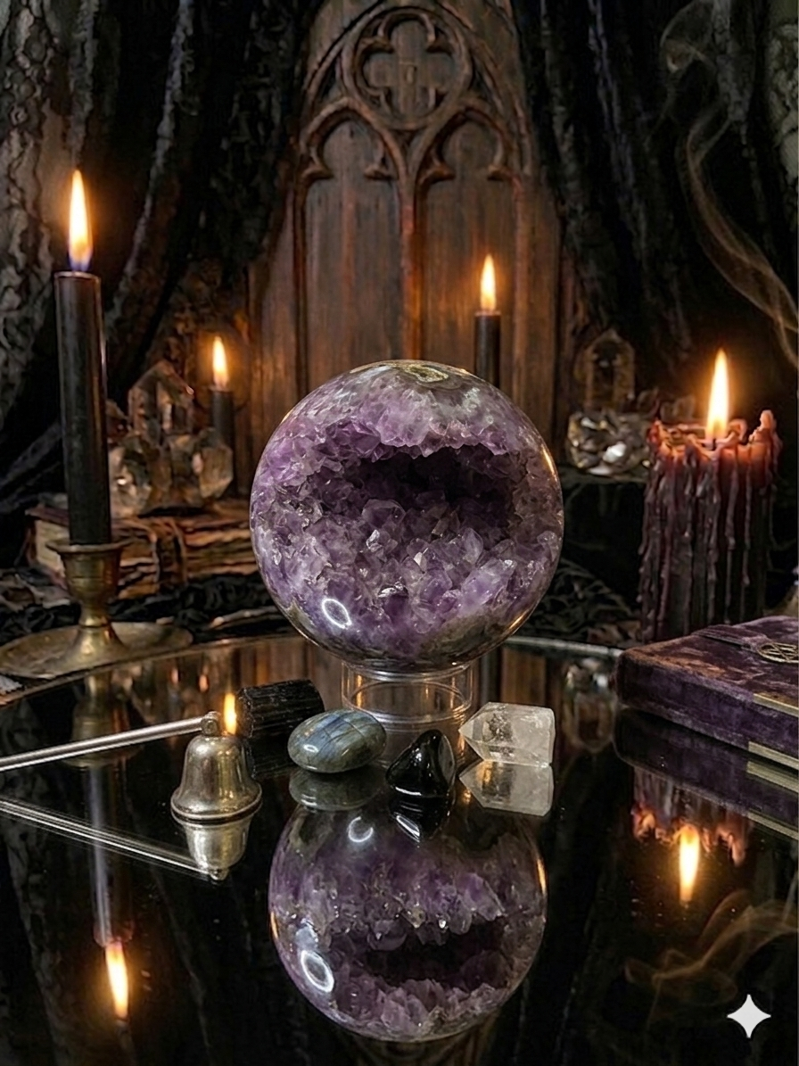 Amethyst Geode Sphere