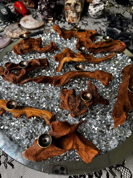 Single Drift Wood Sphere Stand