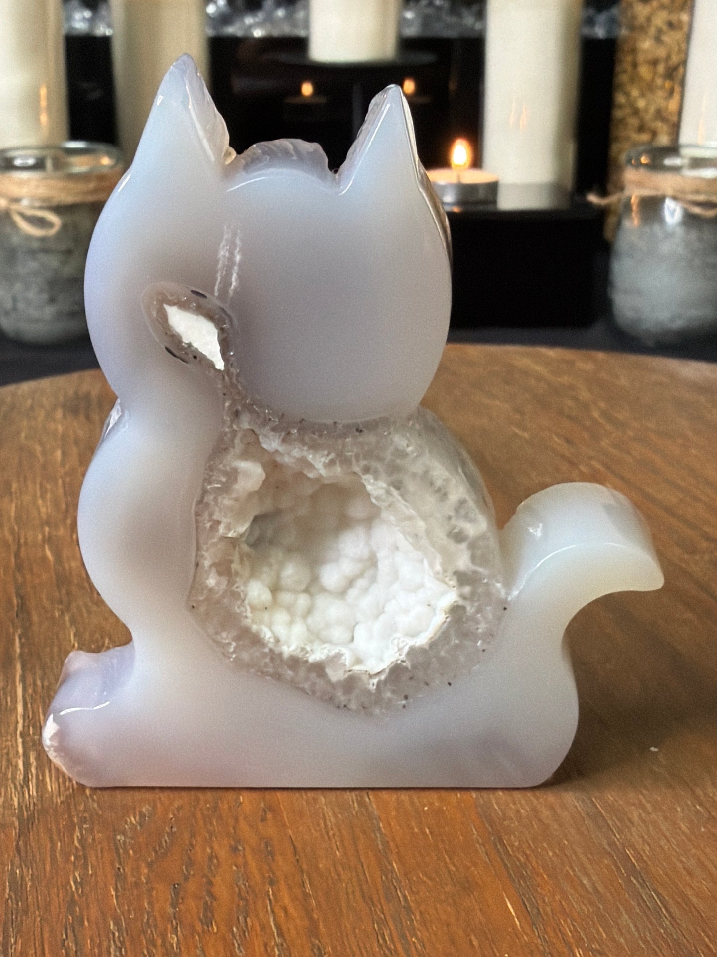 Druzy Agate Cat