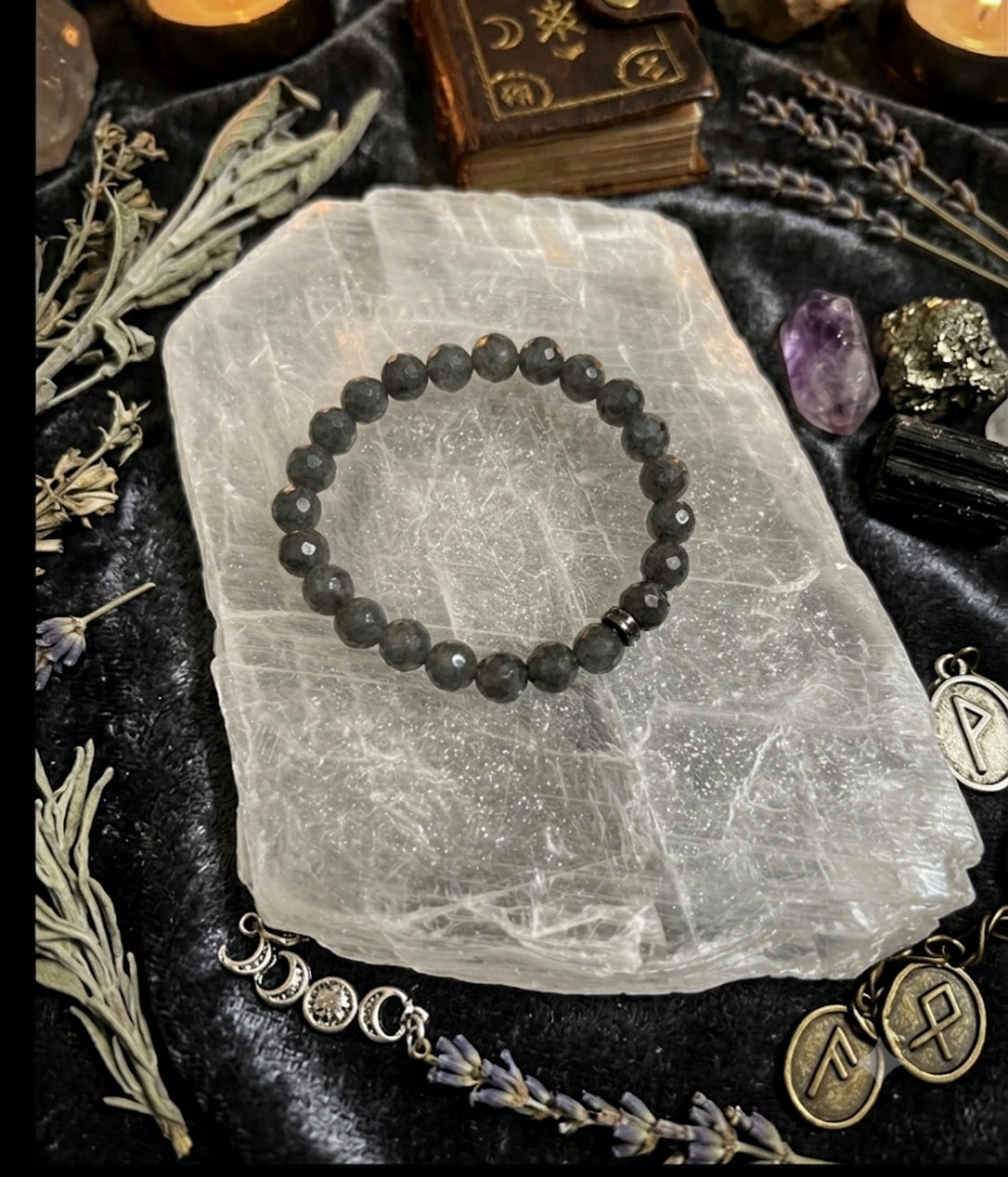 Lavakite Faceted Bracelet