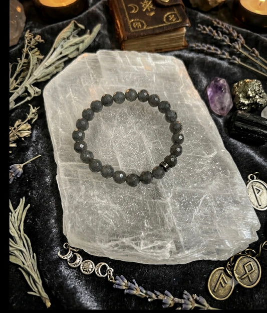Lavakite Faceted Bracelet