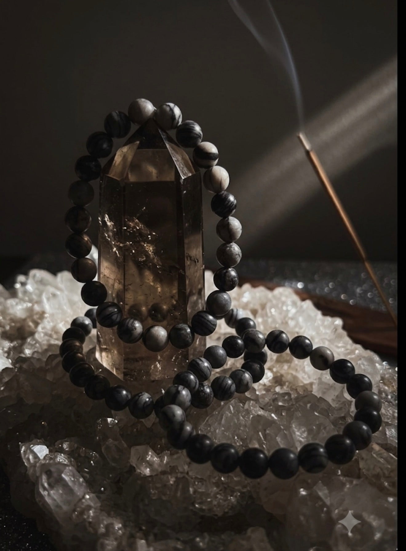 Black Spiderweb Jasper